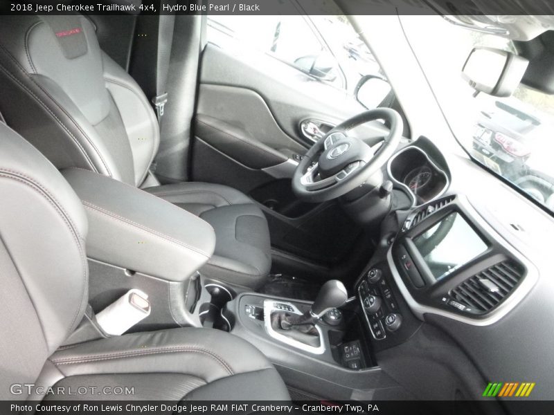 Hydro Blue Pearl / Black 2018 Jeep Cherokee Trailhawk 4x4