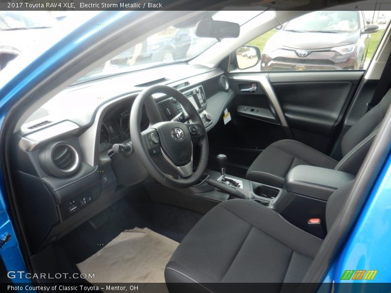 Electric Storm Metallic / Black 2017 Toyota RAV4 XLE
