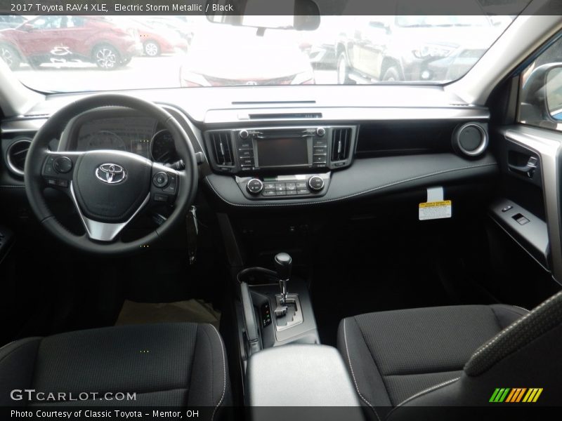 Electric Storm Metallic / Black 2017 Toyota RAV4 XLE