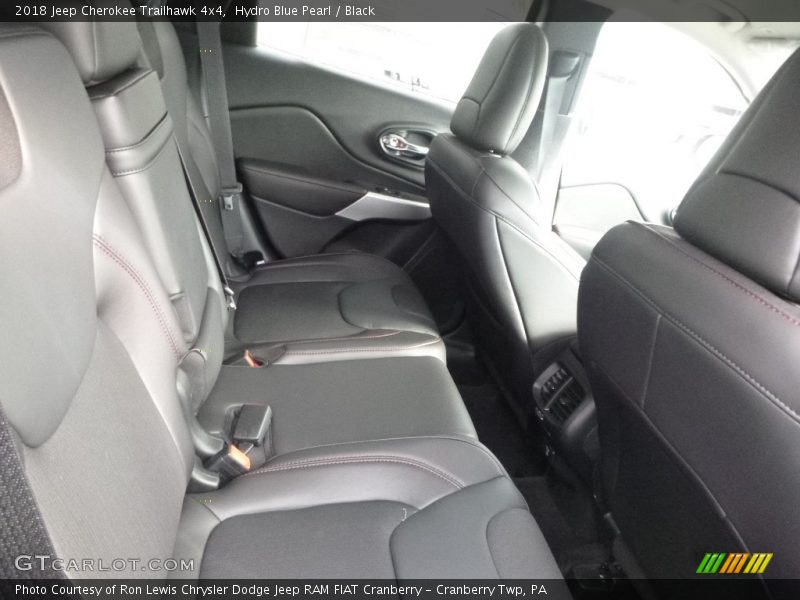 Hydro Blue Pearl / Black 2018 Jeep Cherokee Trailhawk 4x4