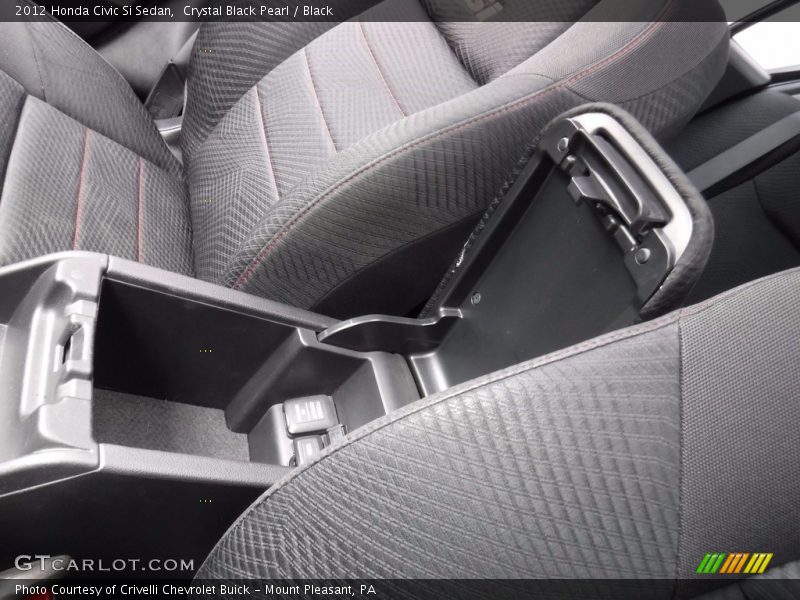 Crystal Black Pearl / Black 2012 Honda Civic Si Sedan