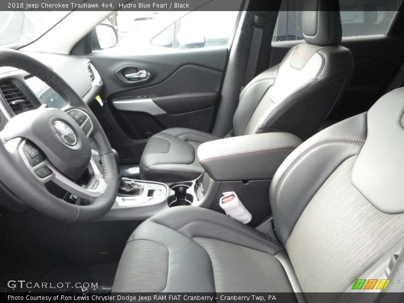 Hydro Blue Pearl / Black 2018 Jeep Cherokee Trailhawk 4x4