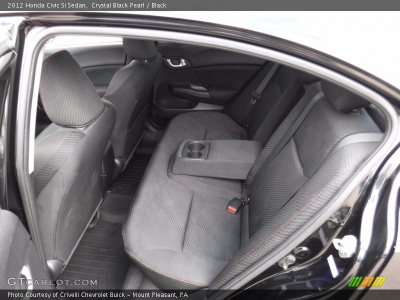 Crystal Black Pearl / Black 2012 Honda Civic Si Sedan