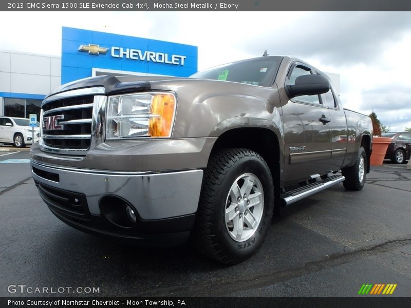Mocha Steel Metallic / Ebony 2013 GMC Sierra 1500 SLE Extended Cab 4x4