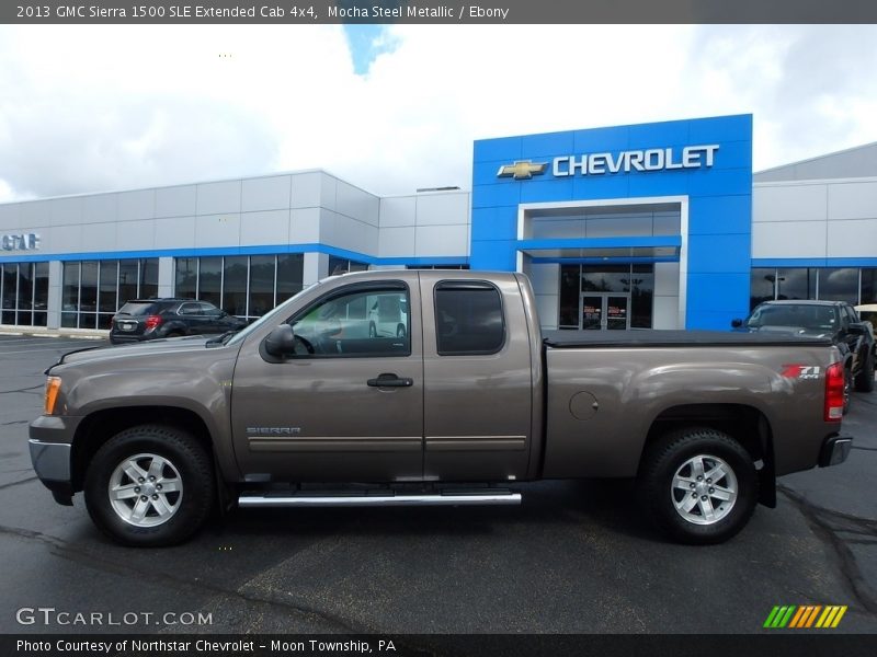 Mocha Steel Metallic / Ebony 2013 GMC Sierra 1500 SLE Extended Cab 4x4