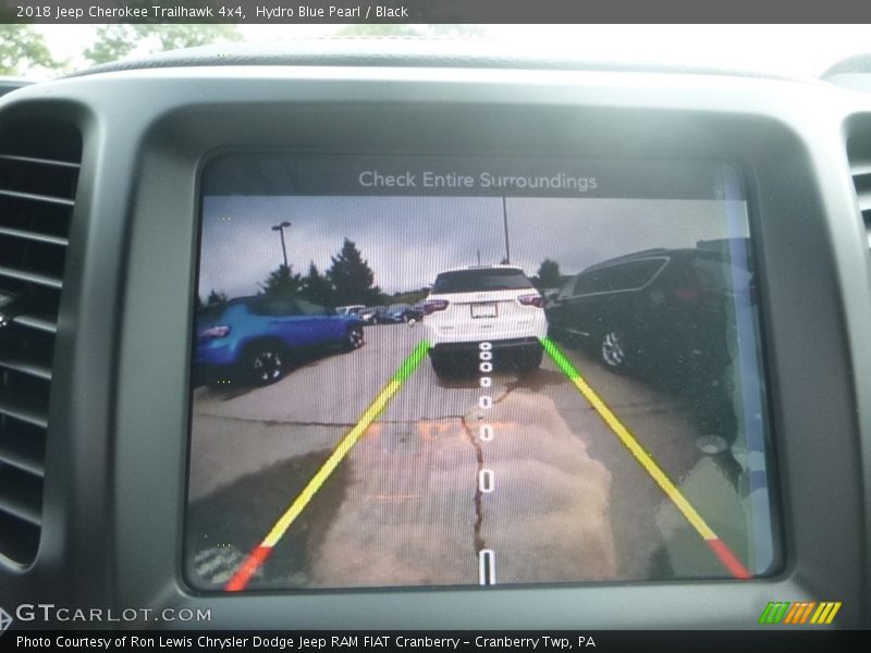 Hydro Blue Pearl / Black 2018 Jeep Cherokee Trailhawk 4x4