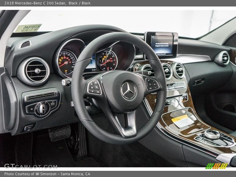 Black / Black 2018 Mercedes-Benz C 300 Sedan