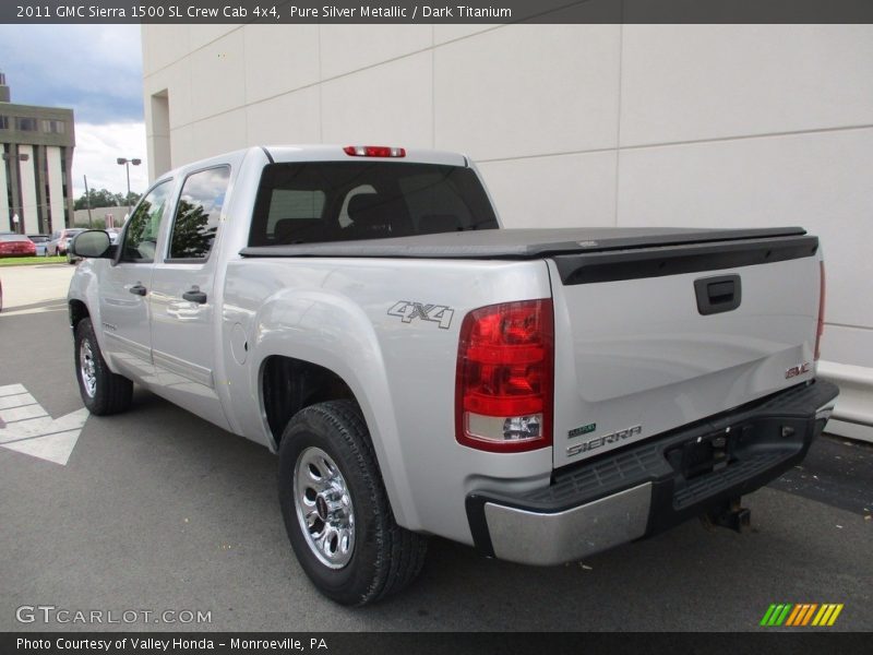 Pure Silver Metallic / Dark Titanium 2011 GMC Sierra 1500 SL Crew Cab 4x4