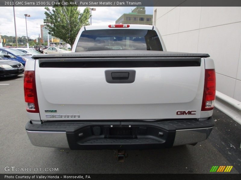 Pure Silver Metallic / Dark Titanium 2011 GMC Sierra 1500 SL Crew Cab 4x4