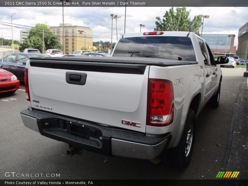 Pure Silver Metallic / Dark Titanium 2011 GMC Sierra 1500 SL Crew Cab 4x4