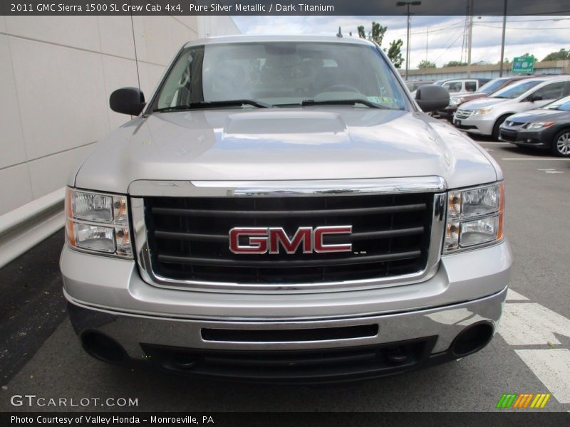 Pure Silver Metallic / Dark Titanium 2011 GMC Sierra 1500 SL Crew Cab 4x4