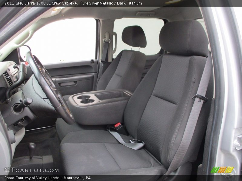 Pure Silver Metallic / Dark Titanium 2011 GMC Sierra 1500 SL Crew Cab 4x4