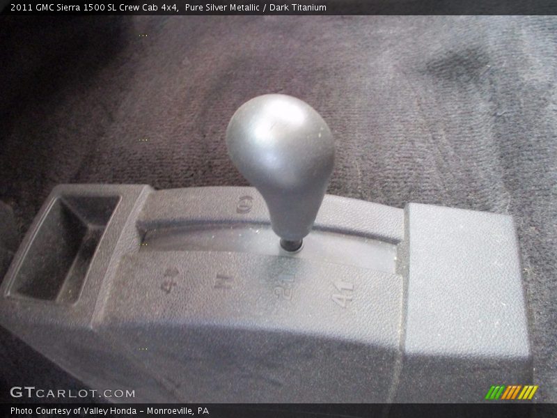 Pure Silver Metallic / Dark Titanium 2011 GMC Sierra 1500 SL Crew Cab 4x4