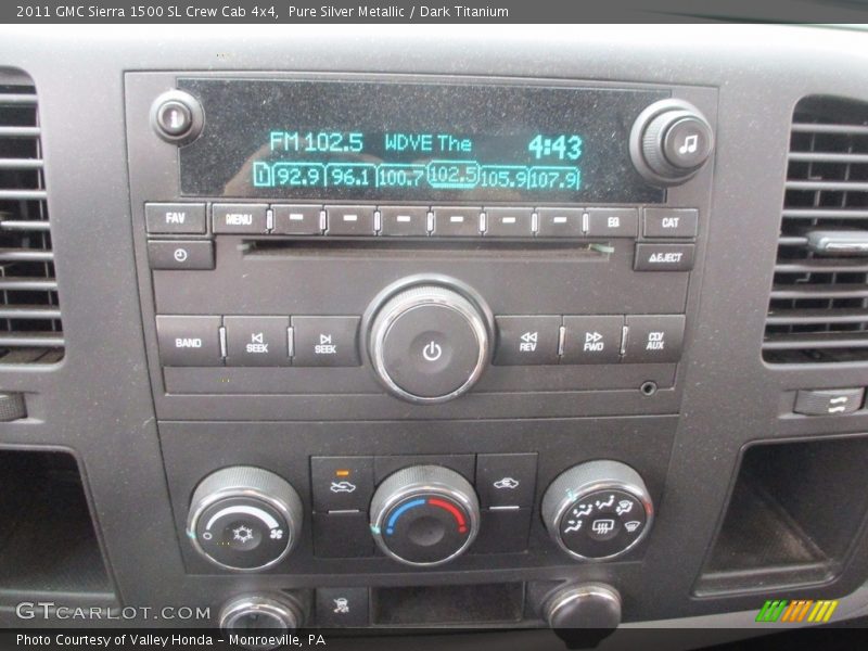 Pure Silver Metallic / Dark Titanium 2011 GMC Sierra 1500 SL Crew Cab 4x4