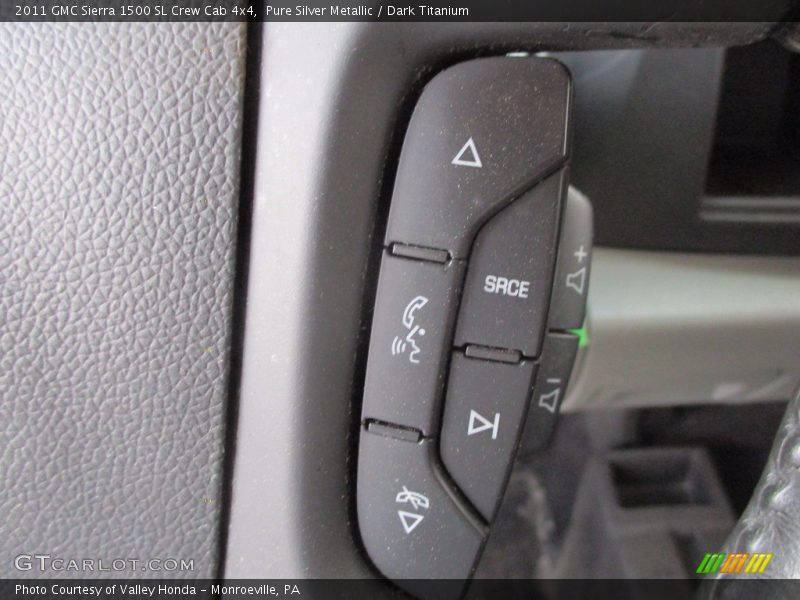 Pure Silver Metallic / Dark Titanium 2011 GMC Sierra 1500 SL Crew Cab 4x4