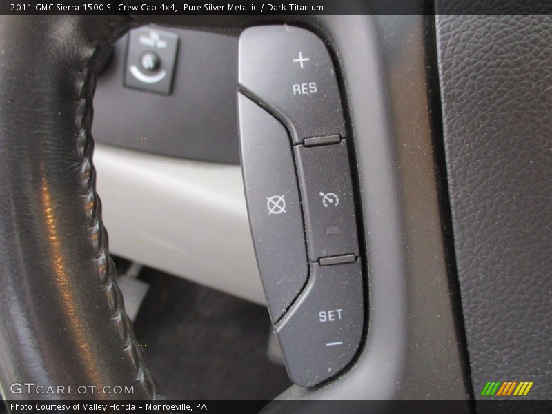 Pure Silver Metallic / Dark Titanium 2011 GMC Sierra 1500 SL Crew Cab 4x4