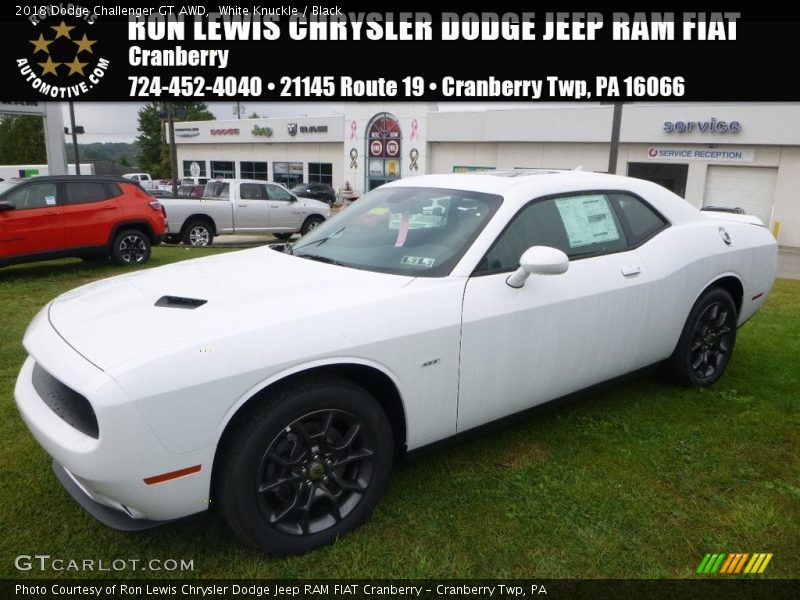 White Knuckle / Black 2018 Dodge Challenger GT AWD