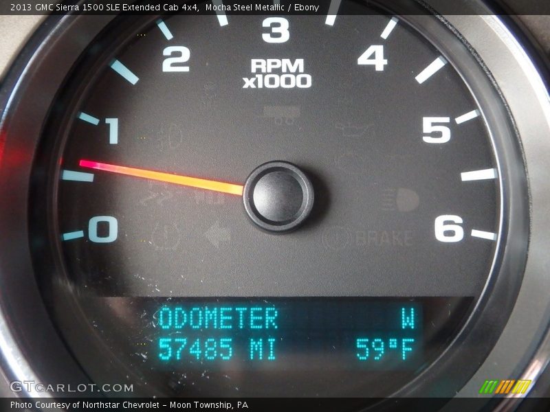 Mocha Steel Metallic / Ebony 2013 GMC Sierra 1500 SLE Extended Cab 4x4