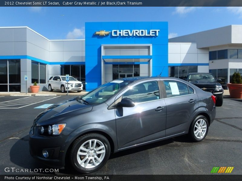 Cyber Gray Metallic / Jet Black/Dark Titanium 2012 Chevrolet Sonic LT Sedan