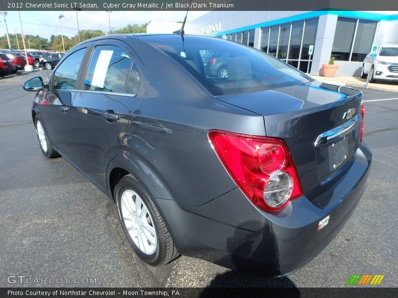 Cyber Gray Metallic / Jet Black/Dark Titanium 2012 Chevrolet Sonic LT Sedan