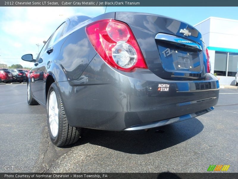 Cyber Gray Metallic / Jet Black/Dark Titanium 2012 Chevrolet Sonic LT Sedan