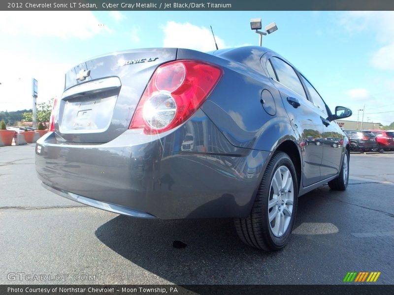 Cyber Gray Metallic / Jet Black/Dark Titanium 2012 Chevrolet Sonic LT Sedan