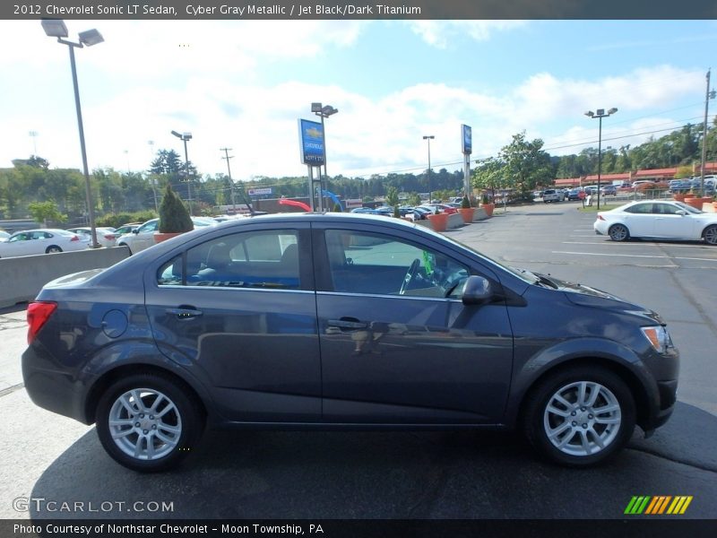 Cyber Gray Metallic / Jet Black/Dark Titanium 2012 Chevrolet Sonic LT Sedan