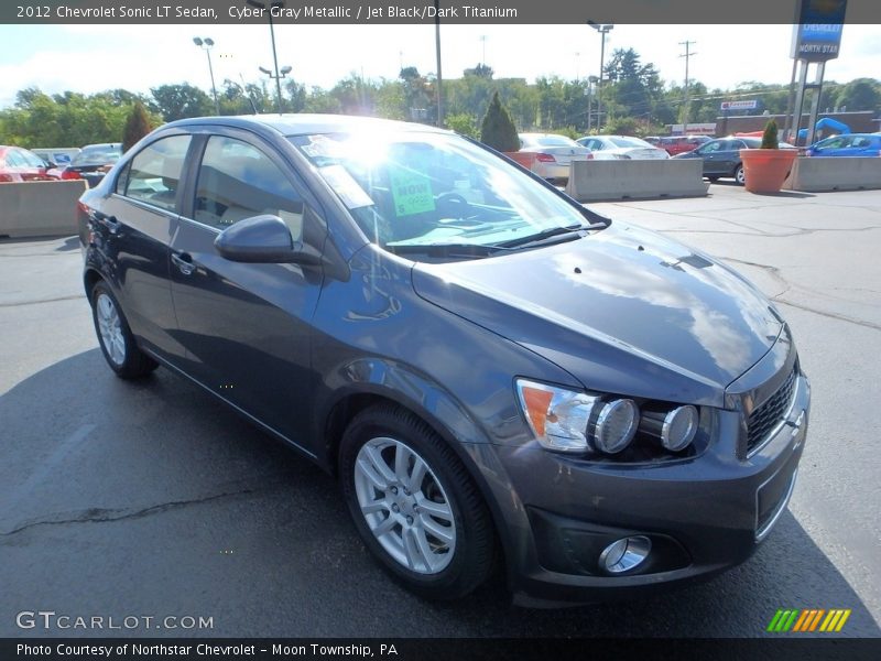 Cyber Gray Metallic / Jet Black/Dark Titanium 2012 Chevrolet Sonic LT Sedan