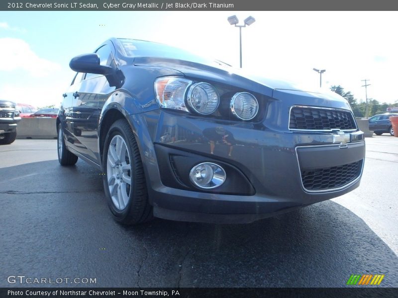 Cyber Gray Metallic / Jet Black/Dark Titanium 2012 Chevrolet Sonic LT Sedan