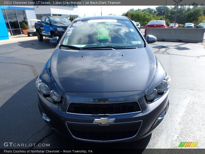 Cyber Gray Metallic / Jet Black/Dark Titanium 2012 Chevrolet Sonic LT Sedan