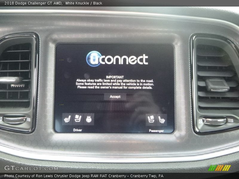 White Knuckle / Black 2018 Dodge Challenger GT AWD