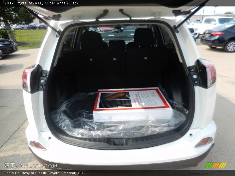 Super White / Black 2017 Toyota RAV4 LE