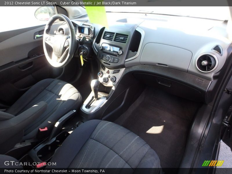 Cyber Gray Metallic / Jet Black/Dark Titanium 2012 Chevrolet Sonic LT Sedan