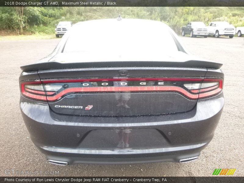 Maximum Steel Metallic / Black 2018 Dodge Charger GT AWD
