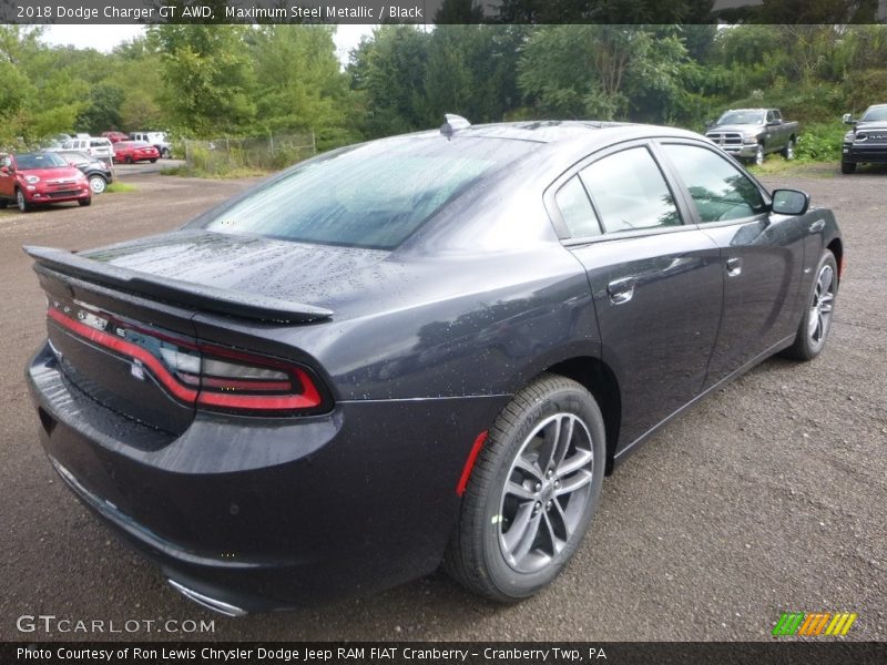 Maximum Steel Metallic / Black 2018 Dodge Charger GT AWD