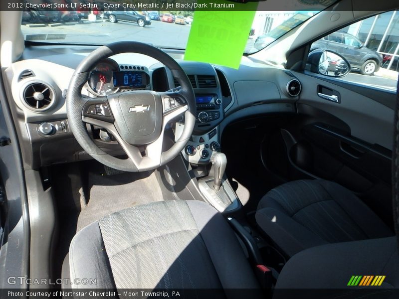 Cyber Gray Metallic / Jet Black/Dark Titanium 2012 Chevrolet Sonic LT Sedan