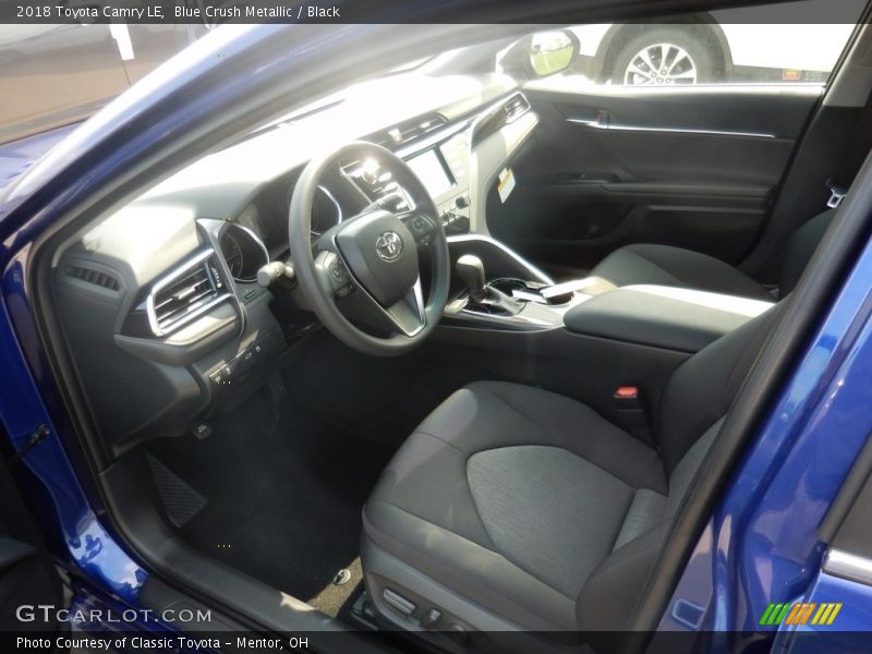 Blue Crush Metallic / Black 2018 Toyota Camry LE