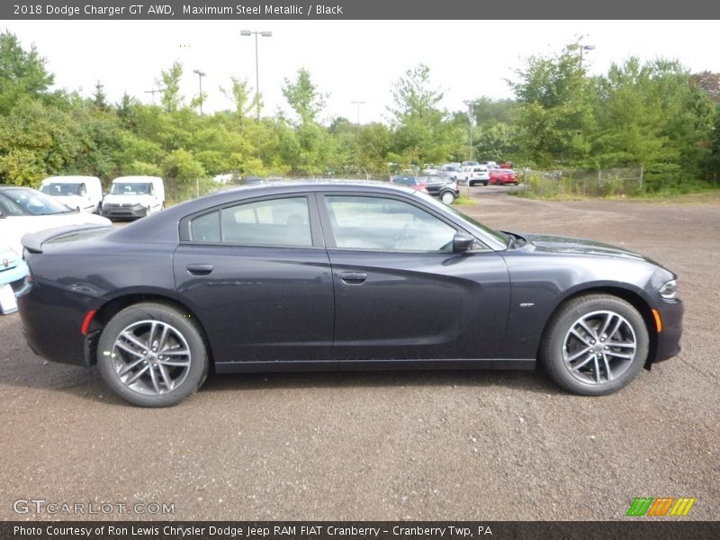 Maximum Steel Metallic / Black 2018 Dodge Charger GT AWD