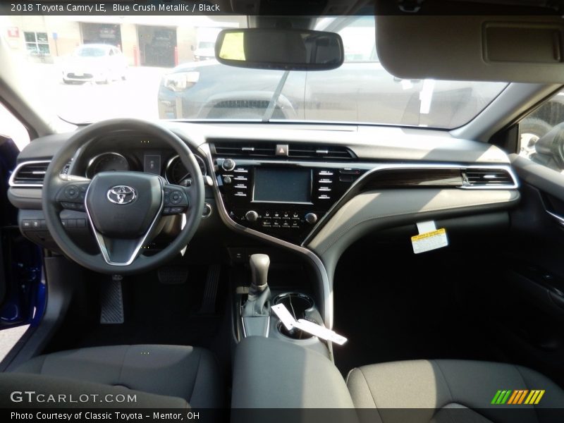 Blue Crush Metallic / Black 2018 Toyota Camry LE