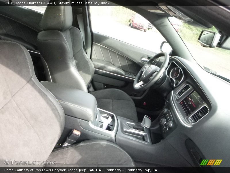 Maximum Steel Metallic / Black 2018 Dodge Charger GT AWD