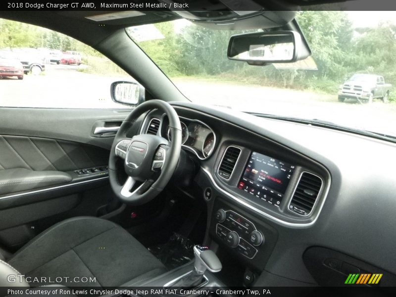 Maximum Steel Metallic / Black 2018 Dodge Charger GT AWD