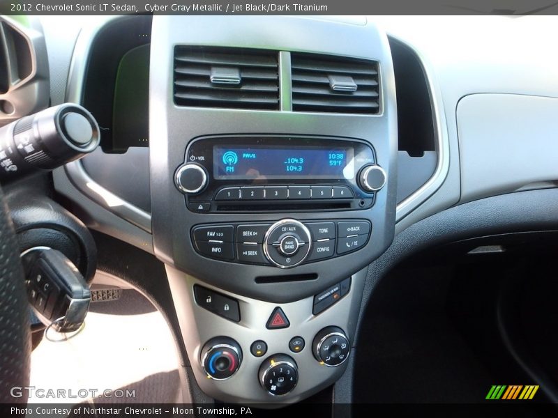 Cyber Gray Metallic / Jet Black/Dark Titanium 2012 Chevrolet Sonic LT Sedan