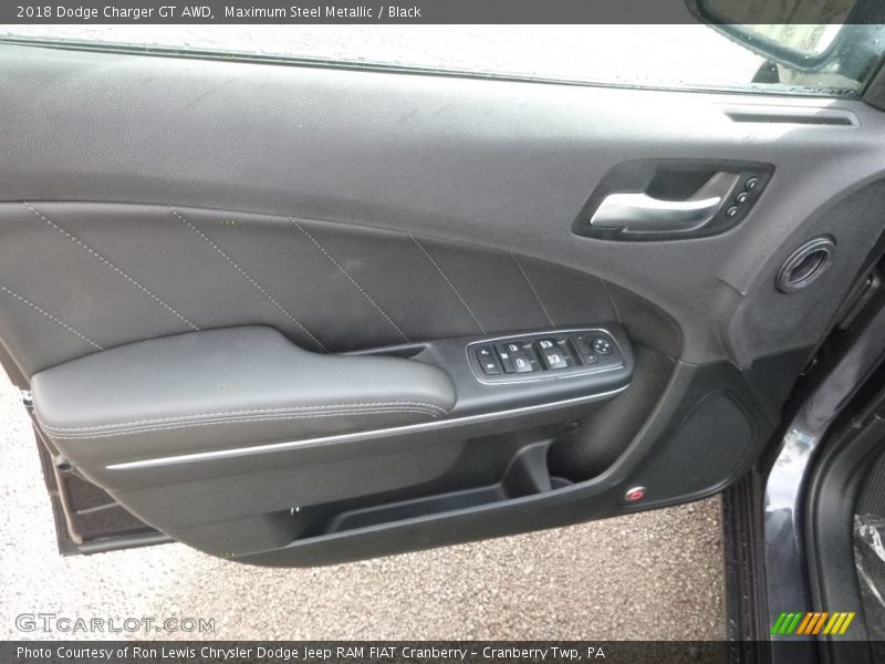 Maximum Steel Metallic / Black 2018 Dodge Charger GT AWD