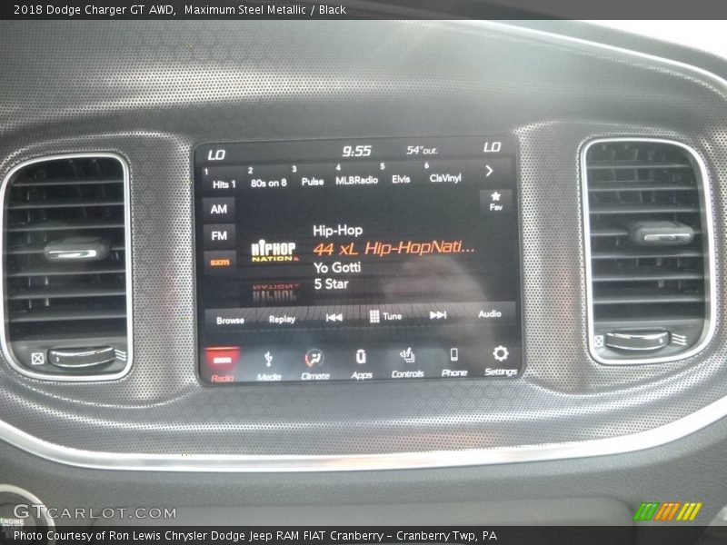 Maximum Steel Metallic / Black 2018 Dodge Charger GT AWD