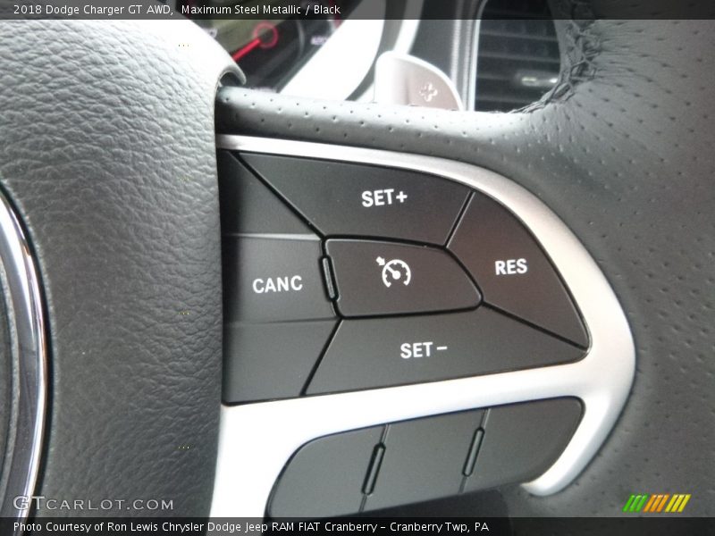 Maximum Steel Metallic / Black 2018 Dodge Charger GT AWD