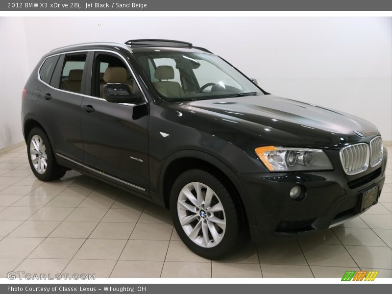 Jet Black / Sand Beige 2012 BMW X3 xDrive 28i