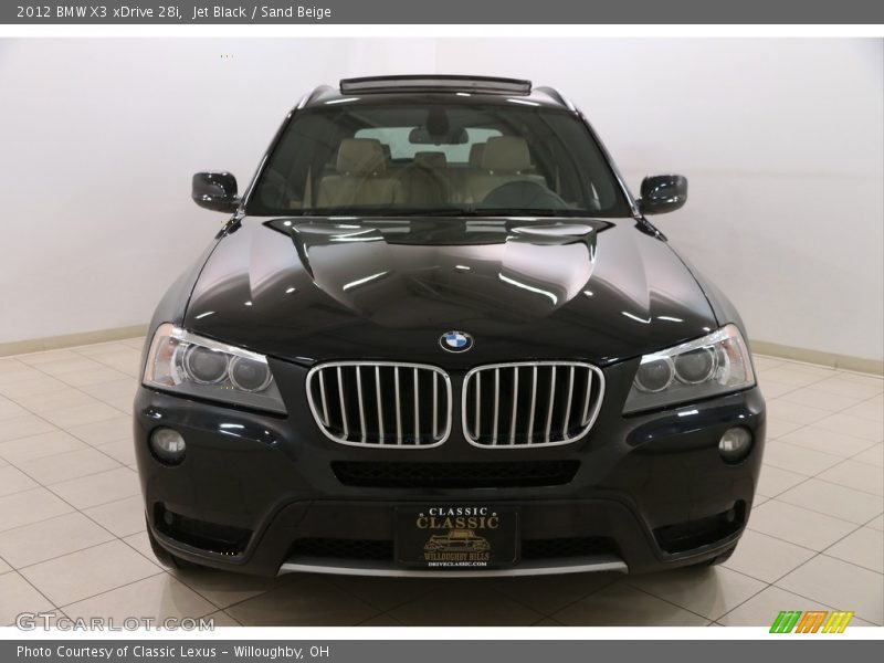 Jet Black / Sand Beige 2012 BMW X3 xDrive 28i