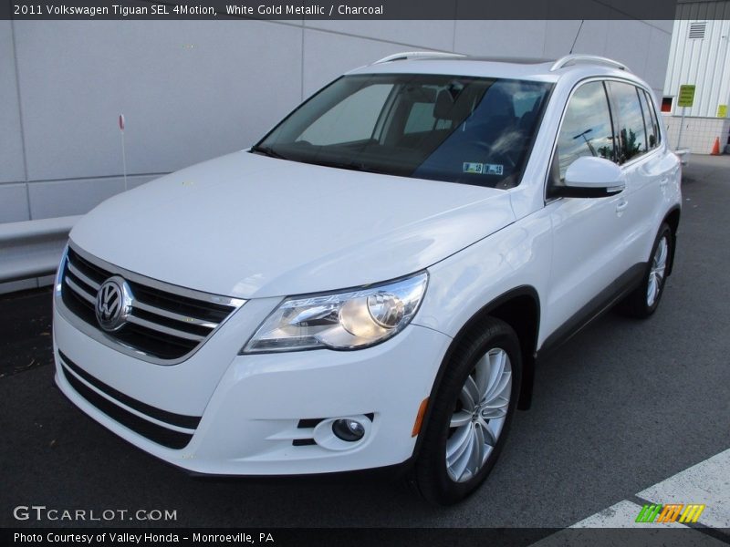 White Gold Metallic / Charcoal 2011 Volkswagen Tiguan SEL 4Motion