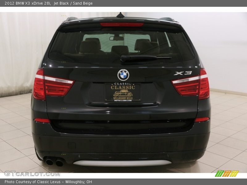 Jet Black / Sand Beige 2012 BMW X3 xDrive 28i