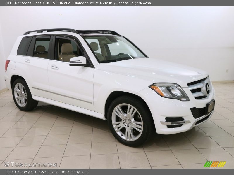 Diamond White Metallic / Sahara Beige/Mocha 2015 Mercedes-Benz GLK 350 4Matic